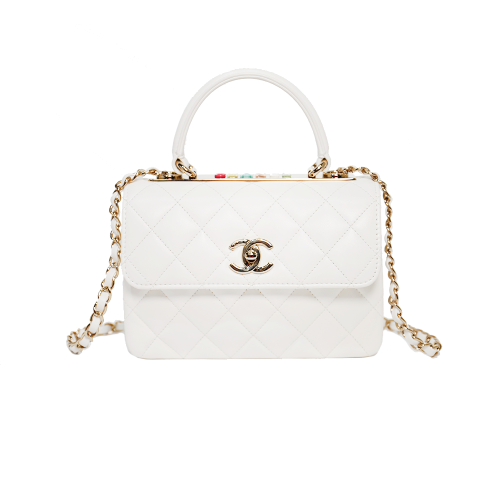 Chanel - 24C Trendy CC New-mini Lambskin White AS4654